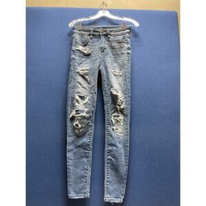 American Eagle Ne(X)t Level Stretch Distressed Jeans Size 4 Jegging